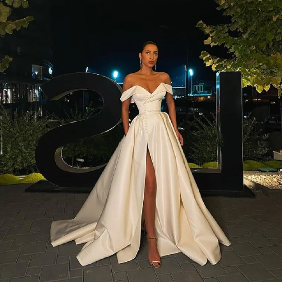 A line dress with hot sale slit