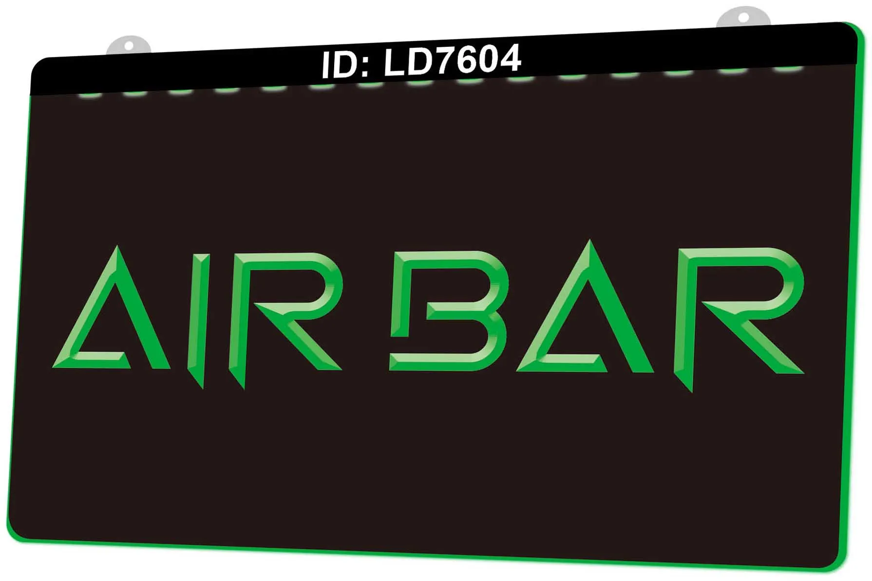 LD7604 Air Bar 3D gravura LED sinal de luz atacado
