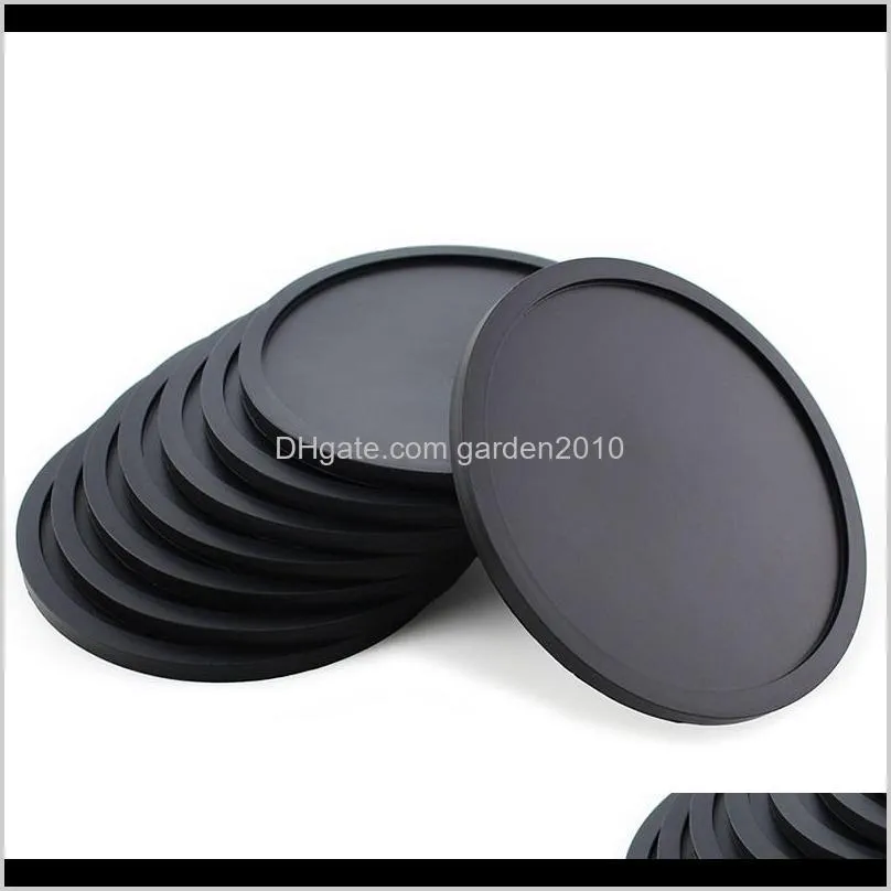 round silicone drinking coaster cup mat pad table placemats nonslip coffee cup mat kitchen accessories wb2703