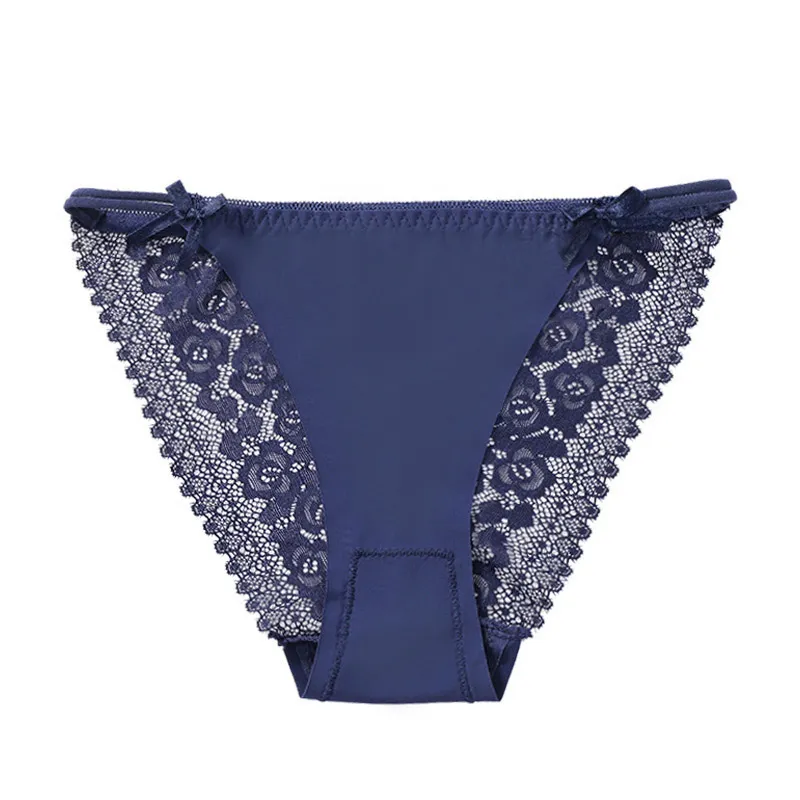 Lace Stripe Triangle Underwear For Women Sexy Home Private Brief