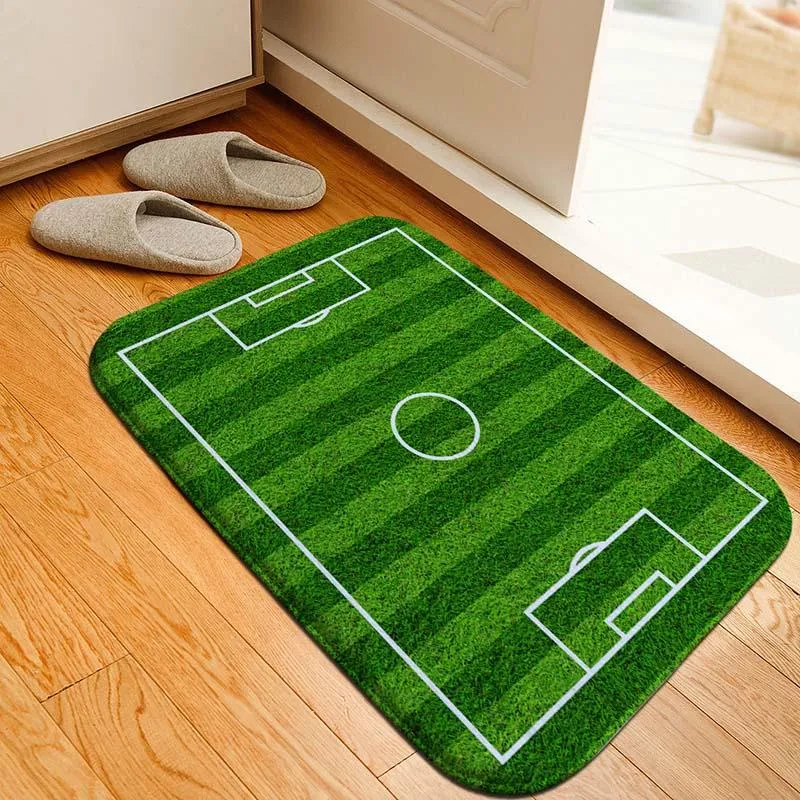 Tapis coupe du monde terrain de Football sol imprimé tapis de sol imperméable infroissable famille salon chambre décorer tapis