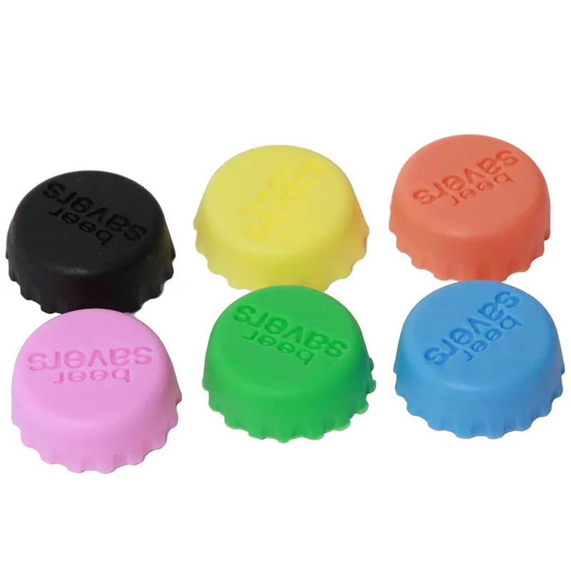 Multifunctional Creative Beer Silicon Bottle Cap Top Bottles Stopper Lid Cover for Wine Liquor Kitchen Bar Tools Closures