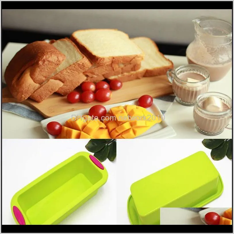 3pcs/set square shape round shape 3d silicone baking cake mold diy toast bread pans cake dishes tray muffin cupcake mold bakeware sets