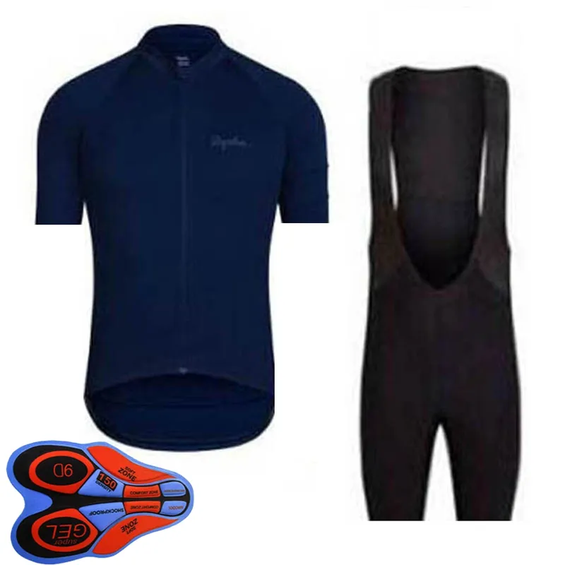 RAPHA Team Vélo Maillot De Cyclisme Ensemble À Manches Courtes Chemises Cuissard Costume D'été À Séchage Rapide Hommes VTT Uniforme De Vélo Route Kits De Course En Plein Air Sportwear S21040639