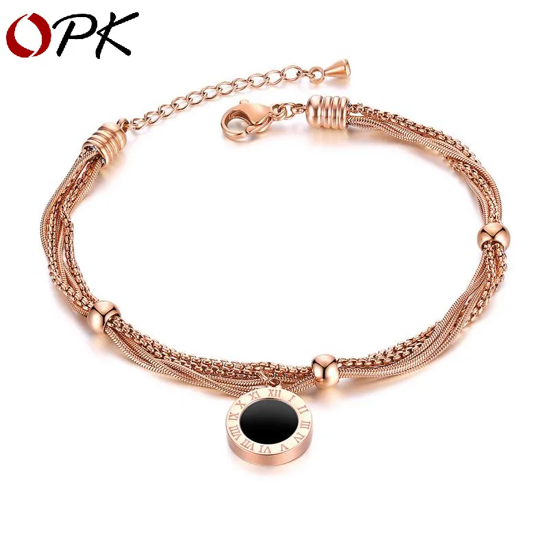 Encantos pulseiras para mulheres sorte link clássico link clássico pingente pulseira moda feminino jóias moda meninas festa de aniversário presente 577857547116