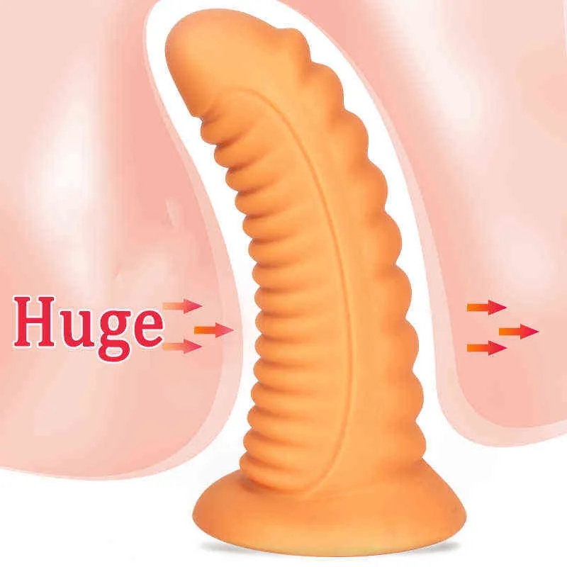 Nxy Anal Brinquedos Super Enorme Plug Bunda Grande Prostato Massagem Vagina Anus Expansão Adulto Erótico Big Sex Brinquedos Para Homens Mulheres Produto 1125