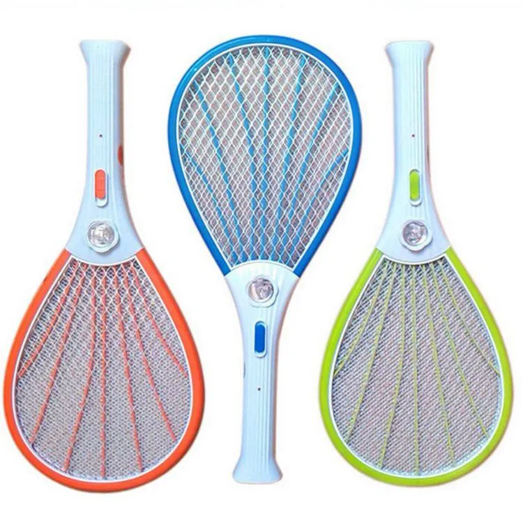 Hot Mosquito Nets Swatter Bug Insect Electric Fly Zapper Killer Racket Rechargeable With LED Flashlight Household Sundries Pest Control