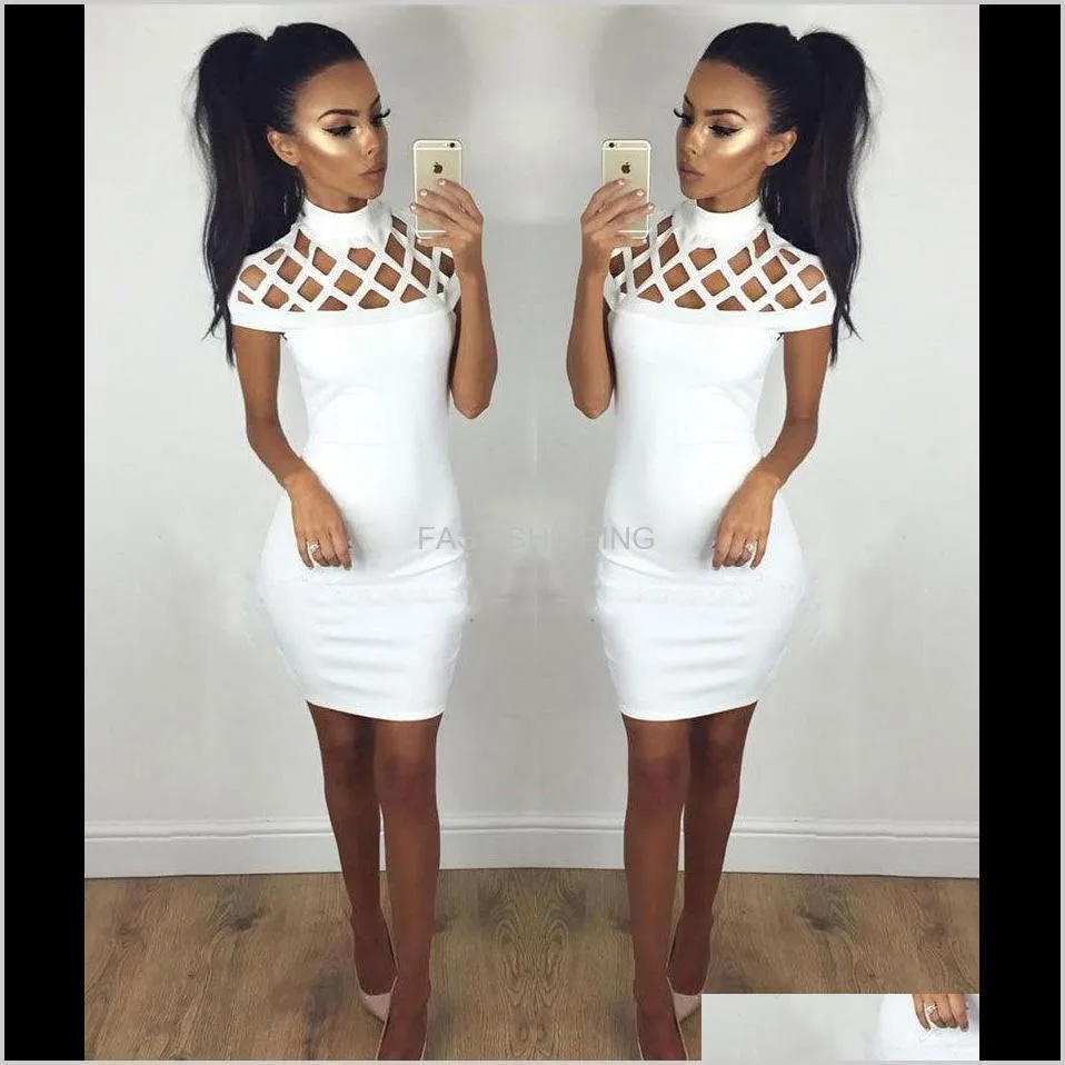 Women Hollow Out Sexy Bodycon Dresses