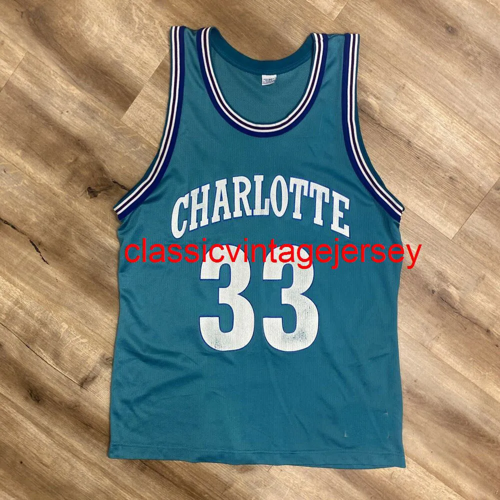 JERSEY DE BASQUETEBOL CAMPEÃO DOS ANOS 90 Bordado ALONZO MOURNING VINTAGE Personalizado Qualquer Nome Número XS-5XL 6XL