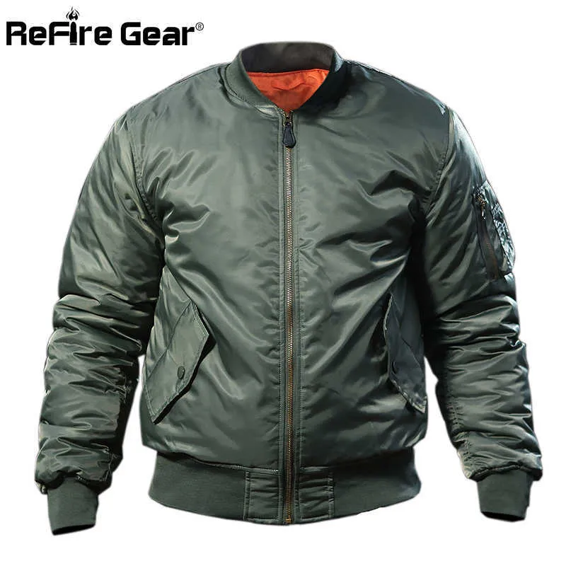 MA1 Army Air Force Fly Pilot Giacca Militare Airborne Volo Tattico Bomber Giacca Uomo Inverno Caldo Aviatore Moto Piumino X0710