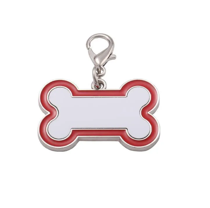 Fedex Blank Sublimation Keychain Party Favor Pet Dog Tag DIY Photo Heat Transfer Cute Claw Bone Type Keychain SN6326