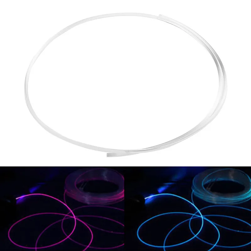 Pmma Side Glow Fiber Optic Cable 2mm 1m For Led Light Guide In Home - Foto 3