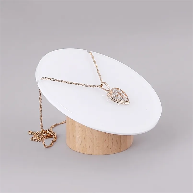 Acrylic Wood Levian Jewelry Organizer Stand For Necklaces