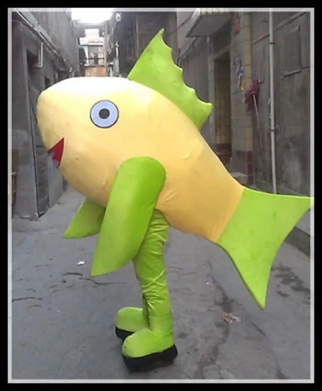 Risparmia alla grande su Costume Da Mascotte Di Pesce Prestazioni Costume  Da Mascotte Di Pesce Giallo Vestito Da Festa Di Fantasia Di Halloween