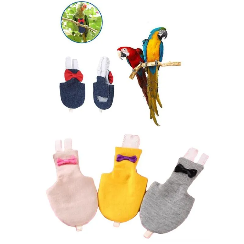 Outros pássaros suprimentos 7 cores fralda de papagaio roupas de vôo de mal