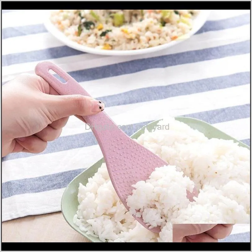 wheat straw rice spoon high temperature resistance electric rice cooker eco-friendly available rice scoops creative kitchen tool 21 p2