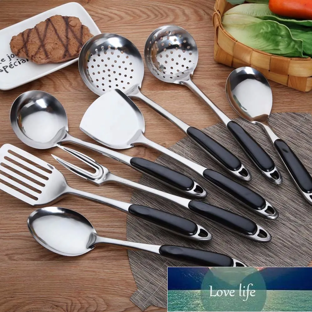 Wooden Utensil Set: Stainless Steel Kitchen Tool Set... 