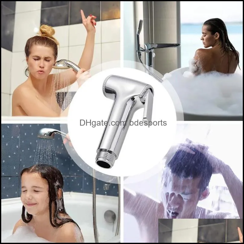 Bath Accessory Set Handheld Toilet Bidet Shower Sprayer High Pressure Spray Head Perforated Hand Held