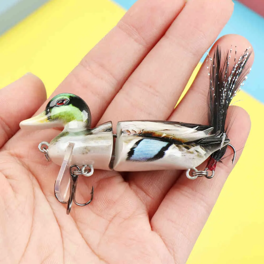 Duck Lures For Bass Fishing Topwater Duck Fishing Lure Bait With Hooks For