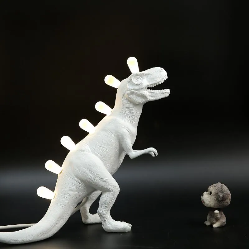 Table Lamps Resin Dinosaur SELETTI JURASSIC Lamp Bedroom Bronto T Rex Led Desk Home Art Decor Lighting Luminaire