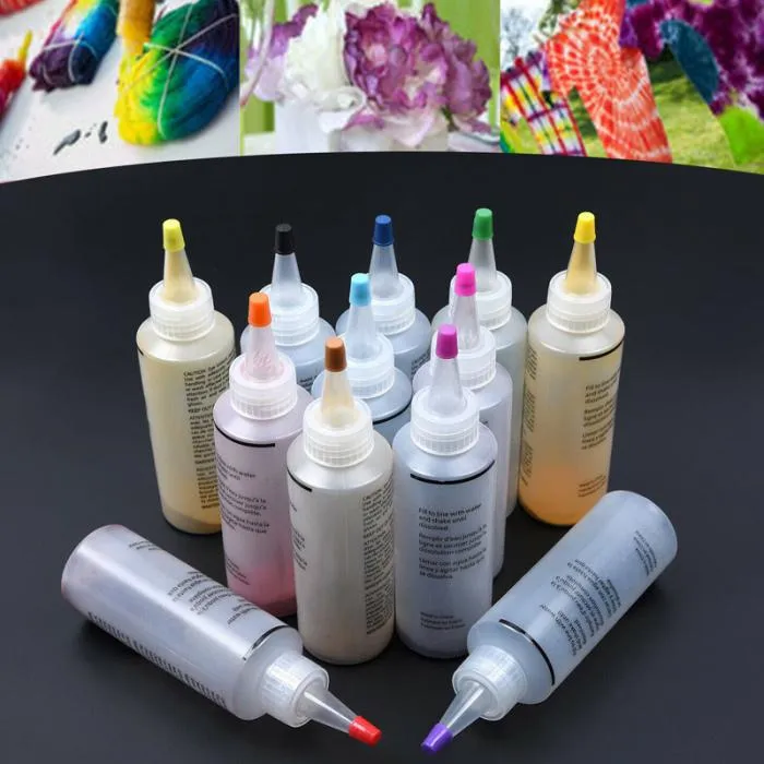 Bottles One Step Tie Dye Kit Cotton Linen Clothing Dyes Nontoxic DIY  Handmade Dye Kit Paint