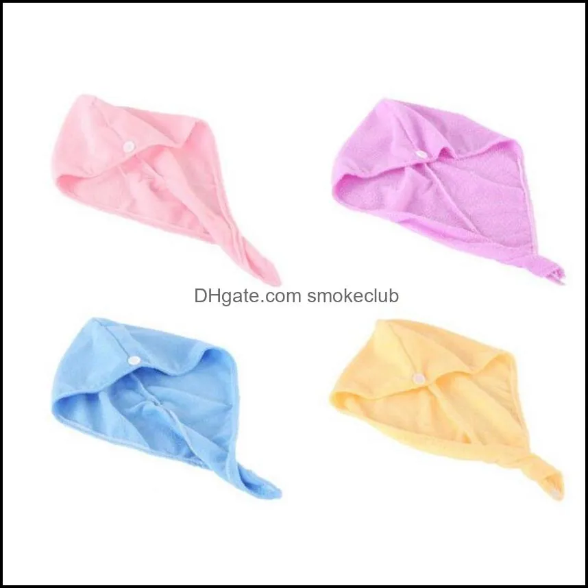 Dry Hair Towel Microfiber Dry Hair Caps Soft Comfortable Lady Bath Caps Individually Wrap Quick Shower Cap CYZ2933 500Pcs