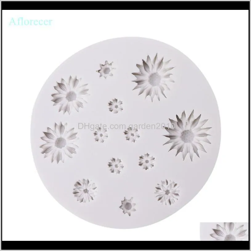 small daisies flower silicone mold perfect fondant molds for cakes cupcakes  sugarpaste cake decorating tools