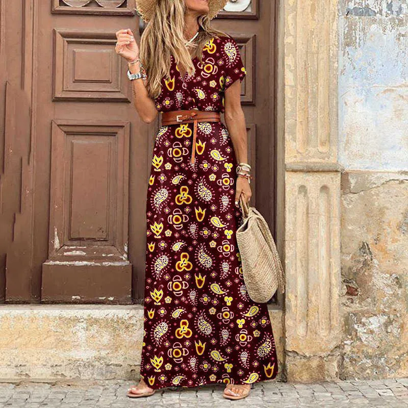 Womens summer maxi dresses with sleeves hotsell