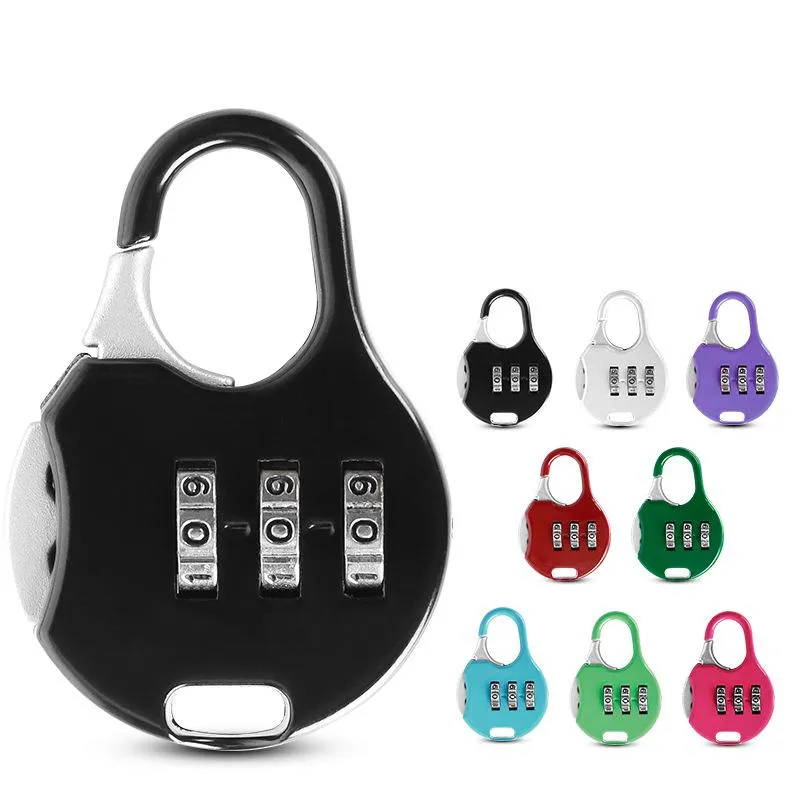 Mini Padlock For Backpack Suitcase Stationery Password Lock Student Children Outdoor Travel GYM Locker Security Metal WLL177