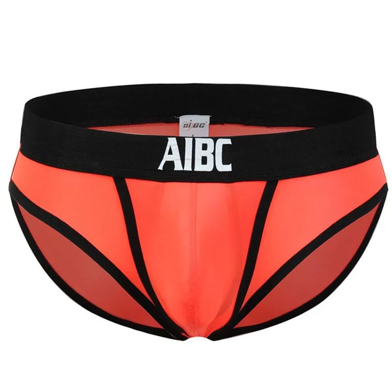 Penis Hole Pouch Bag Sexy Mens Underwear Big Bulge Panties Briefs Male Ice  Silk Underpants Low Waist Lingerie Aibc Brand From Cookfurnace, $15.4