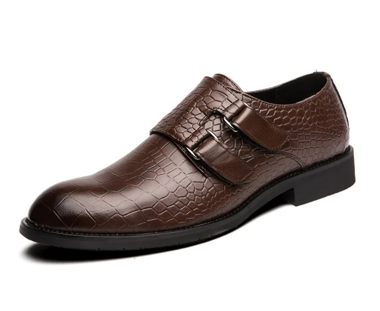 Men Business luxurys Shoes Splicing Lace Up Leather Male Footwear Pointed Toe Low Heel Formal Wedding Mens Dress Big Size