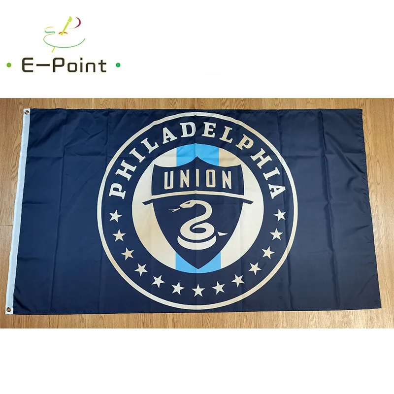 Philadelphia Union FC 3 * 5ft (90 cm * 150cm) Polyester drapeau de la bannière décoration volant des cadeaux festives de jardin