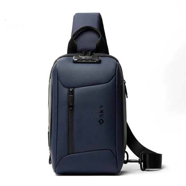 DHL50PCS Messenger Bag Men Casual Nylon Seção Vertical Multifuncional Sport Sacos de tórax