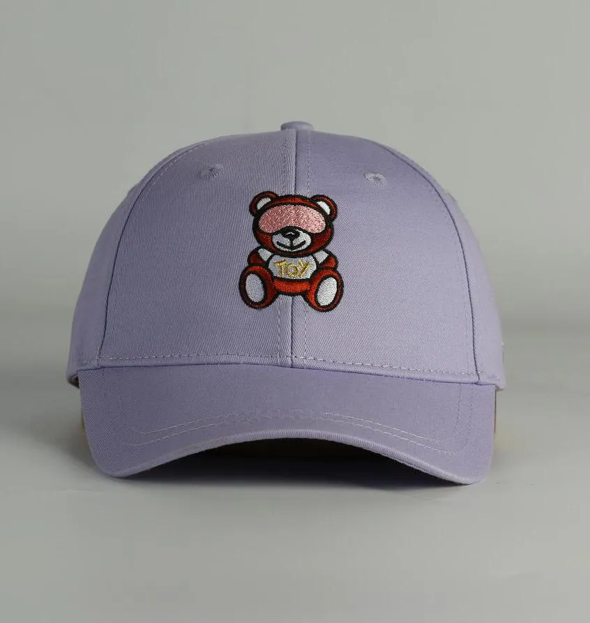 4 시즌 남성 여성 디자이너 모자 패션 야구 모자 곰 패턴 편지 수 놓은 태양 모자 casquette 모자 4 색