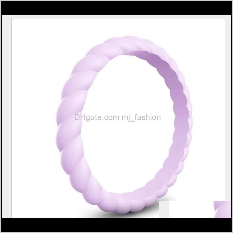 fashion silicone ring wedding bands for women fashion silicone rubber flexible rings thin and stackable girls lady jewelry ps1693
