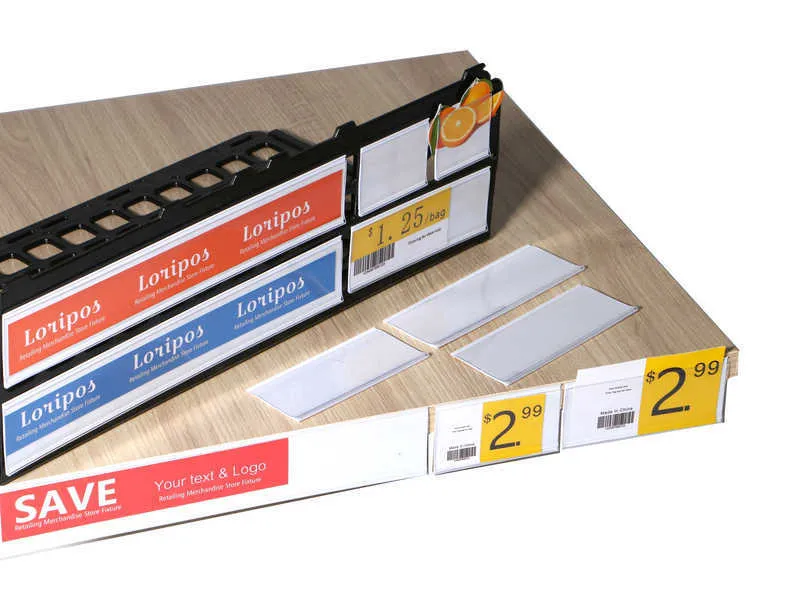 Wholesale Anti Slip Data Strip Sign Clip Shelf For Price Talker, U