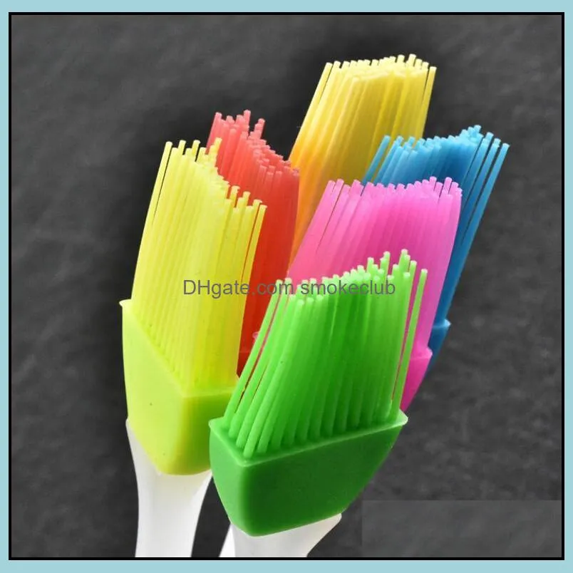 Silicone temperature resistant of 230 degrees celsius silicone BBQ Brush oil brush butter brushes mixed color wholesale
