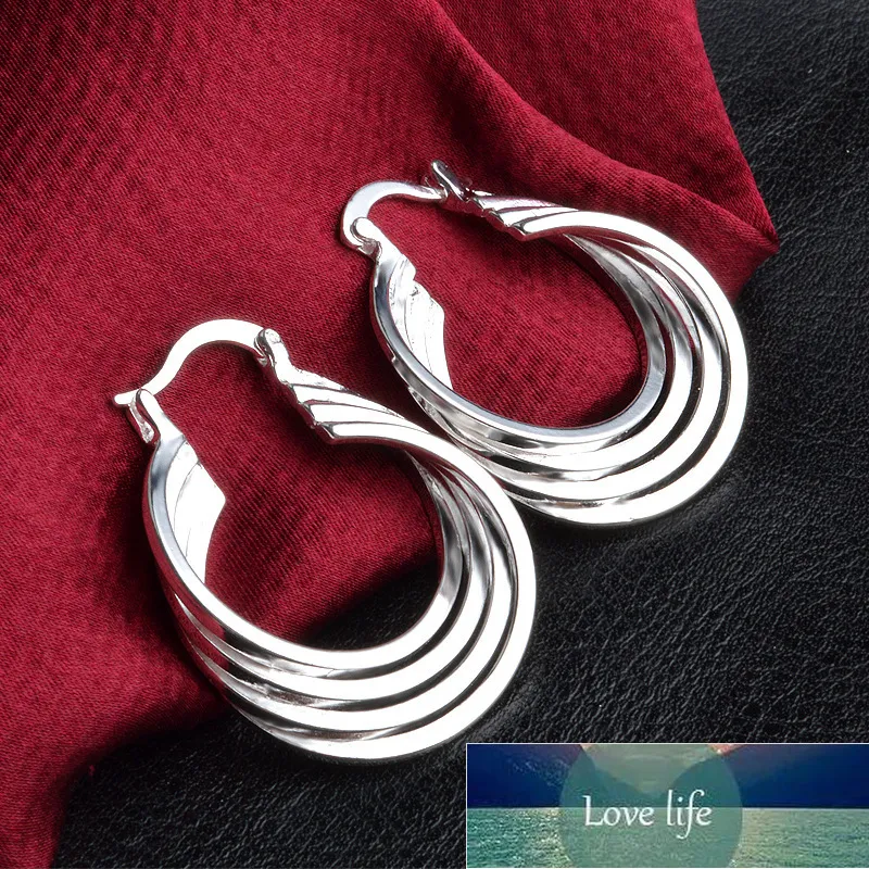 Boucles d'oreilles à quatre bobines pour femmes boucles d'oreilles boucles d'oreilles boucles d'oreilles argent bijoux oreilles Brincos Brinco ooorbellen pendientes F311 Prix usine experte Design Qualité Dernière qualité