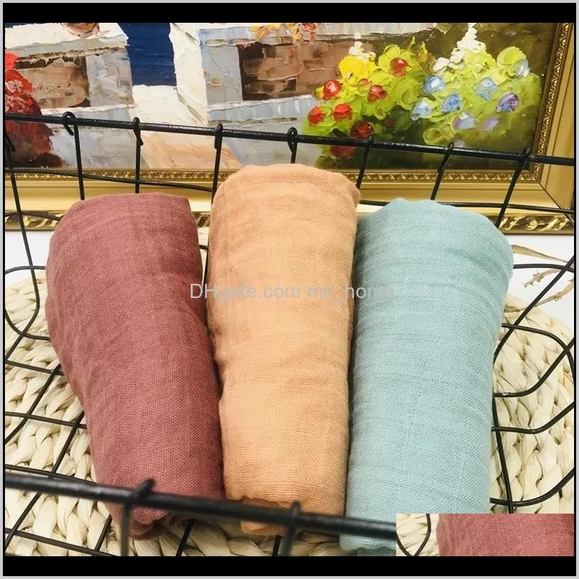 60*60cm 70% bamboo muslin diaper baby swaddle baby muslin blankets quality better than cotton baby multi-use blanket infant wrap
