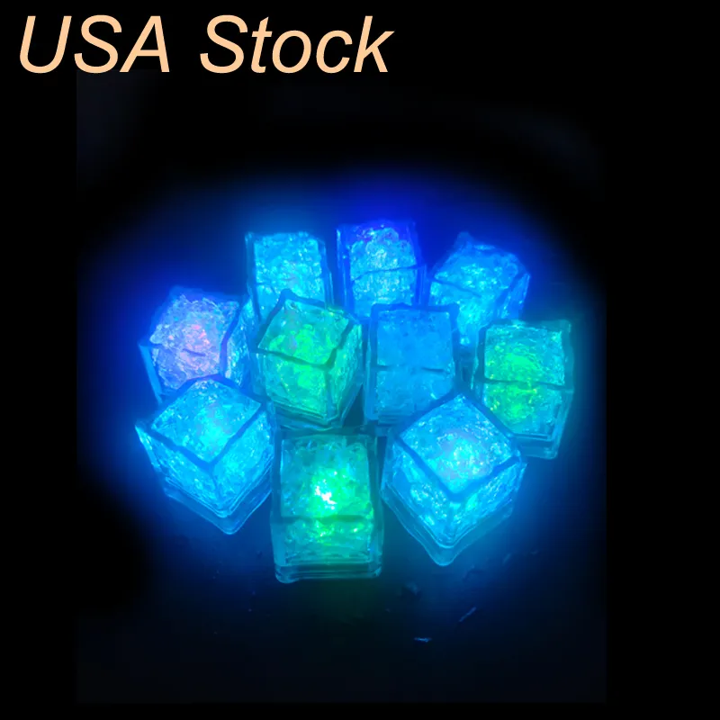 Novelty Lighting Decompression Toy Mini LED Party Lights Square Color Changing Ice Glowing Cubes Blinkande Flashing Supply USA Stock