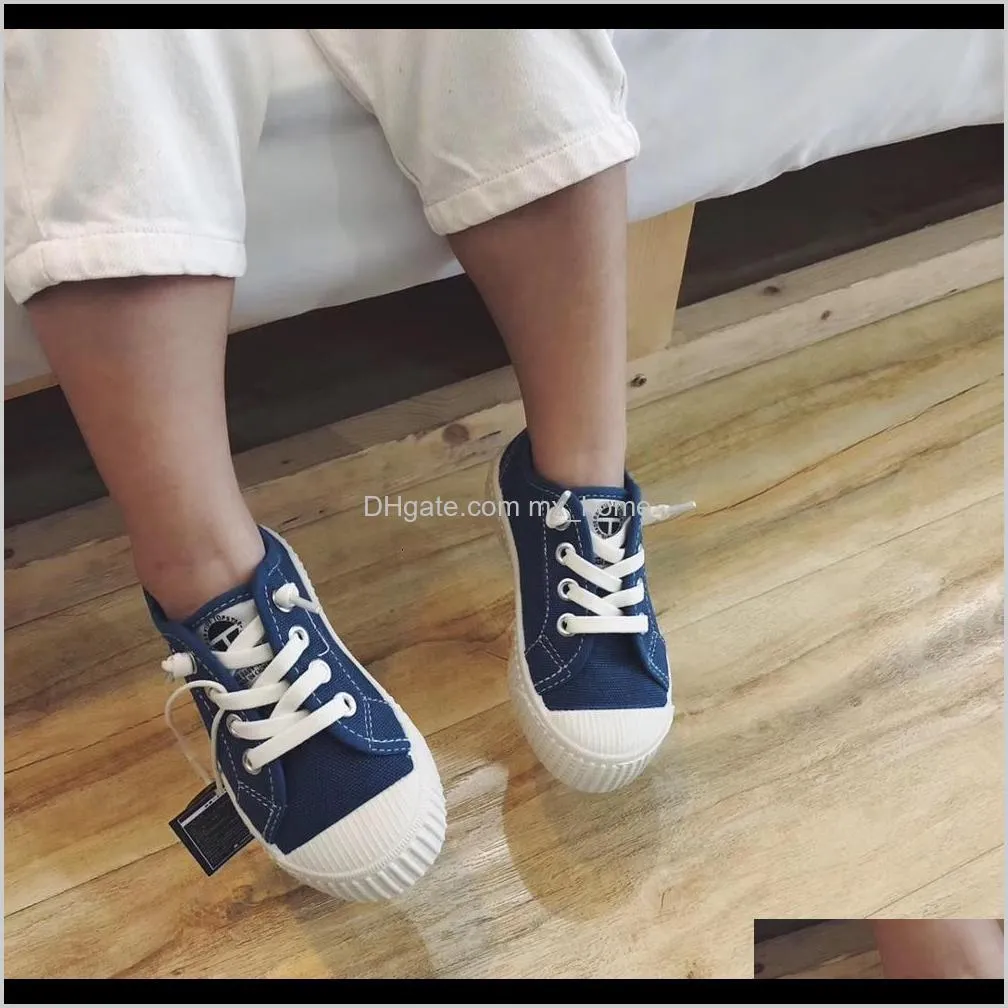 2021 new children sport breathable boys sneakers brand kids for girls jeans denim casual child flat canvas shoes bth1