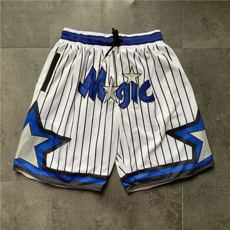 Shorts rétro pour hommes Shorts de basket-ball pour hommes JUST DON Short de poche Orlando''Magic Shorts 22 0118 LN58