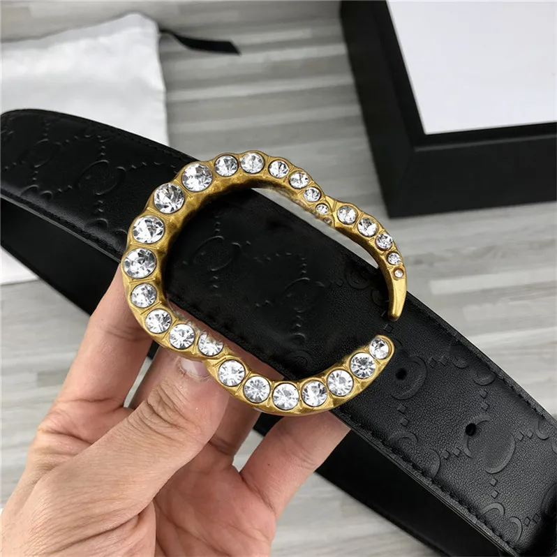 Rhinestone Belts, Elegant Leather Belt With Crystal Buckle  display picture 2