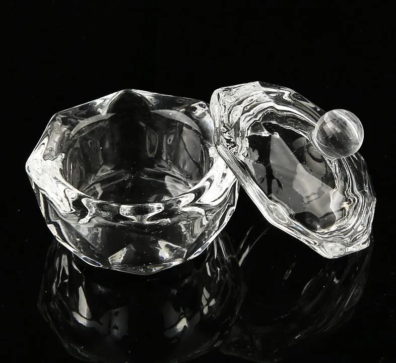 Акриловый гвоздь акриловый кристалл стекло Dappen блюдо чашка чаша с крышкой жидкий блеск порошковой икры