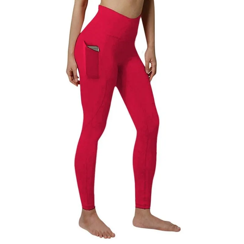 Plus Size Yoga Running Leggings With Pockets With Tummy Control For Women  Perfect For Gym, Running, And Fitness From Wangyib, $9.31