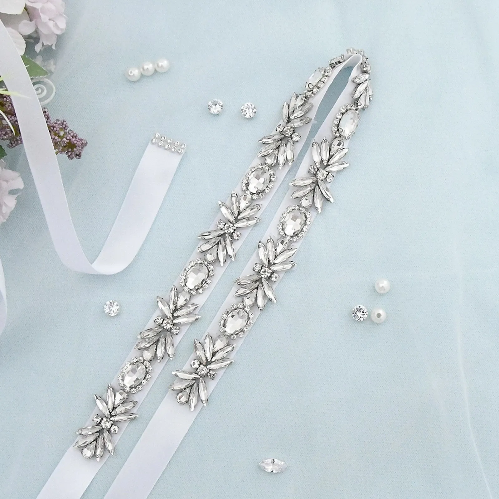 Classic European Princess Wedding Accessories Bridal Bridesmaid Dresses Belts Bride Belt Woman Prom Evening Dresses Sash