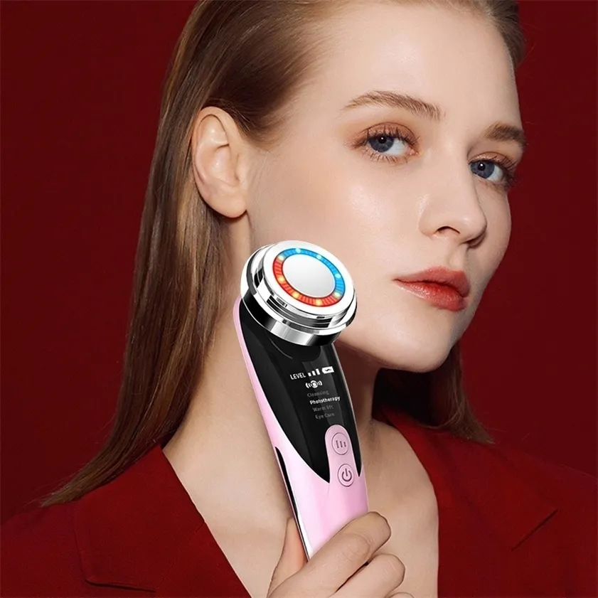 Schönheit Gesichtsmassagegerät Hautpflege Roller Reinigung Kavitationsmaschine Ultraschallreinigung Dampfer Liftgeräte 220216