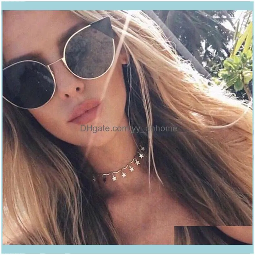 Ulzzang Harajuku Necklace Women Korean Fashion Sweet And Sexy Friend Necklaces Vintage Metal Star Pendant Chain Chokers