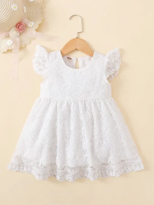 chinese dress ladies Smocked lace up back midi dress