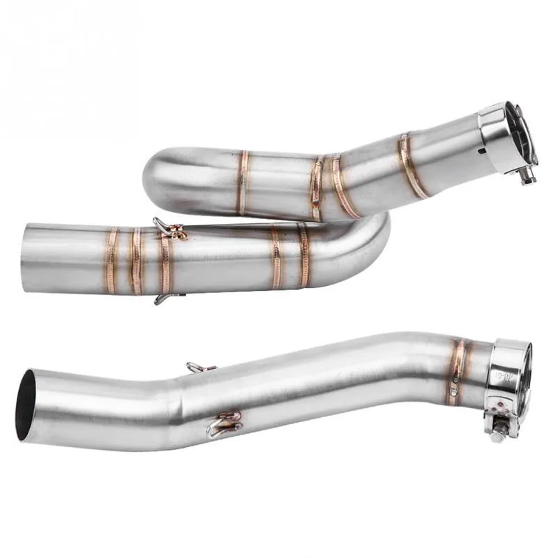 Motorcycle Exhaust System Middle Pipe Link Connect For Benelli BN302 TNT300 2014 2021 Stainless Steel